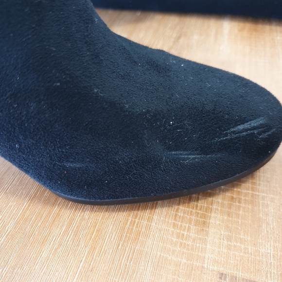 Wanted Black Suede Thigh High Boots - Picture 7 of 9